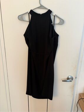 White House Black Market Black Midi Halter Dress